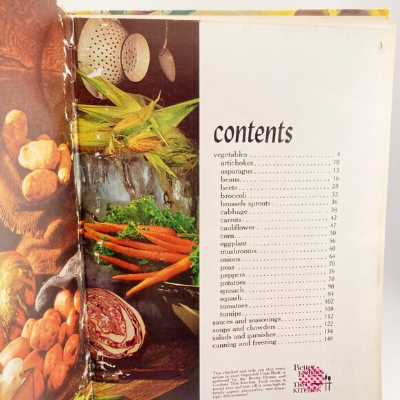 BETTER HOMES & GARDENS Vegetable Cookbook ~ Vintage 1950s 1960s recipes book - Picture 6 of 16